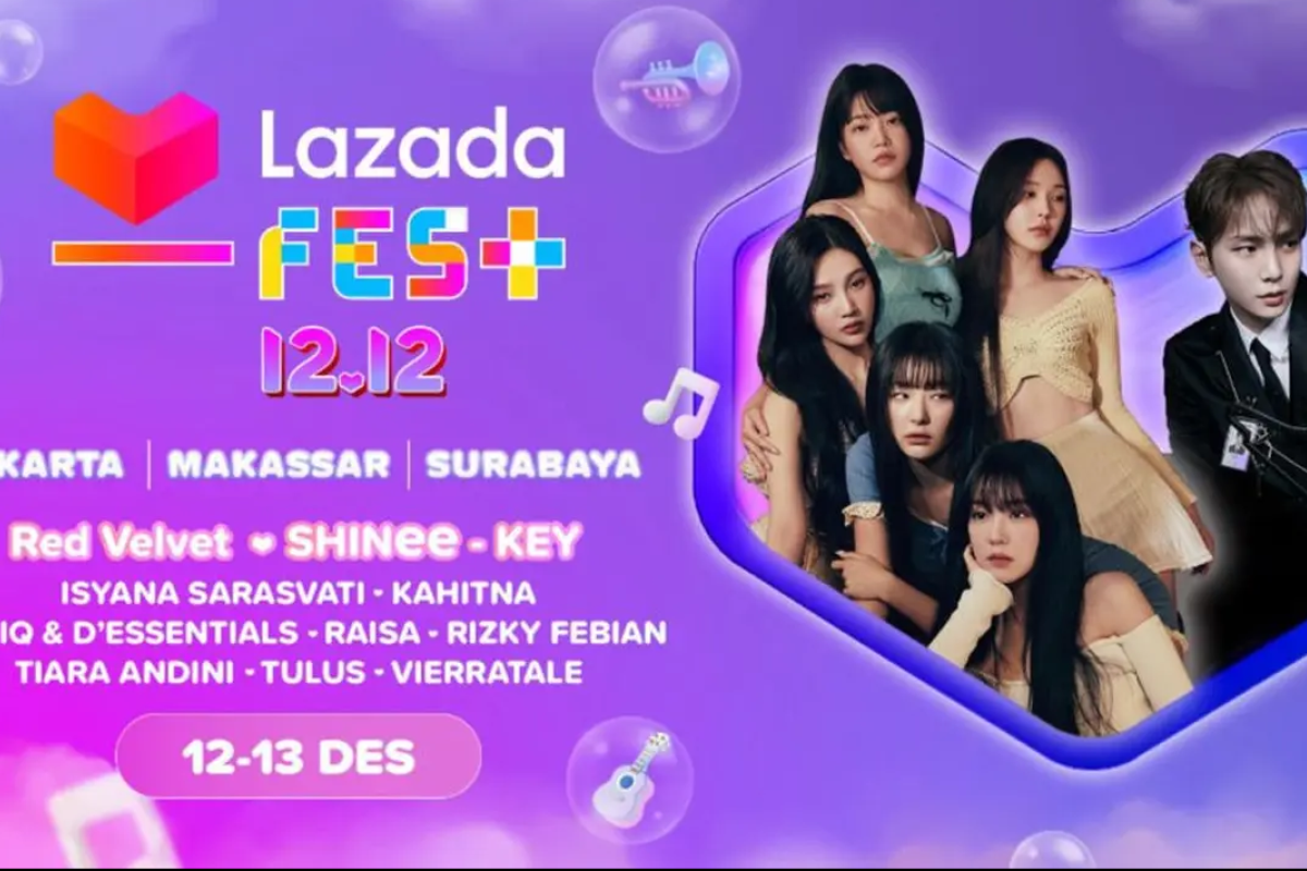 Cara Beli Tiket Konser Musik Lazada Fest 12.12 Jakarta Surabaya Makassar, Ada Red Velvet, SHINee’s KEY Deretan Musisi Hits Tanah Air
