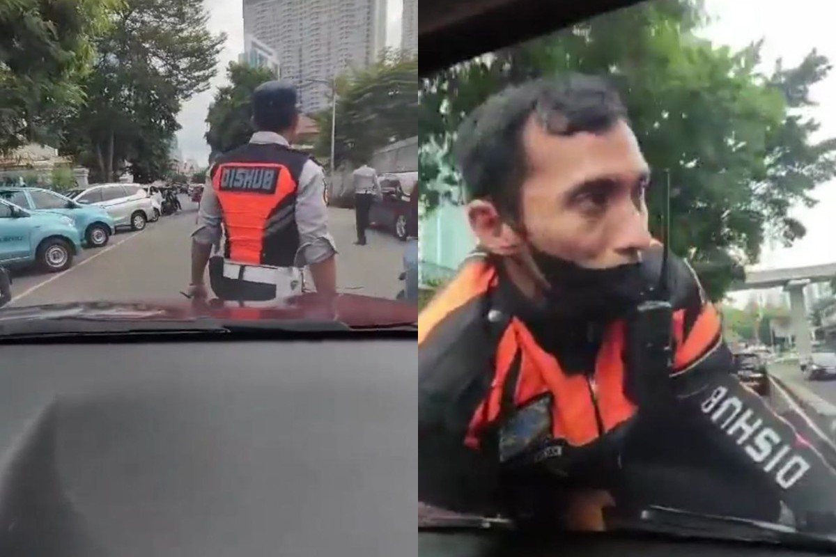 Kronologi Petugas Dishub Naik ke KAP Mobil hingga Video Viral di Twitter, Imbas Penumpang Tiba-tiba Acungkan Jari Tengah!